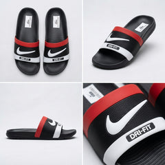 Nike Dri-FIT Black & Red Sports Slides – Men’s Casual Slippers