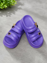 Elegant Heart Charm Women’s Slippers