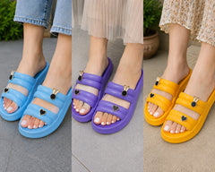 Elegant Heart Charm Women’s Slippers