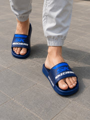 Skechers Style Premium Men’s Slippers – Navy Blue