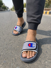 Premium Comfort Sports Slides – Grey