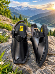 Premium Black Peshawari Chappal Orignal