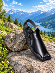 Premium Black Peshawari Chappal Orignal